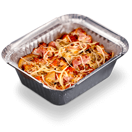 Пицца без теста - Карбонара